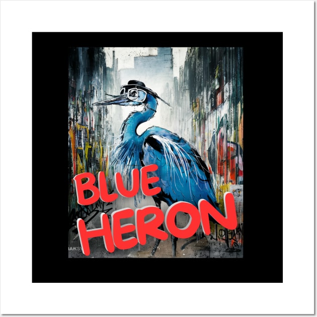 Blue-heron Wall Art by Little Quotes